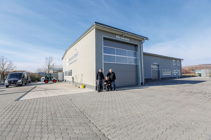 Die neu gebaute Werkstatt im Industriegebiet von Alzey.
